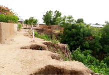 Street affected by Erosion in Jauro Musa Area, Gombe State