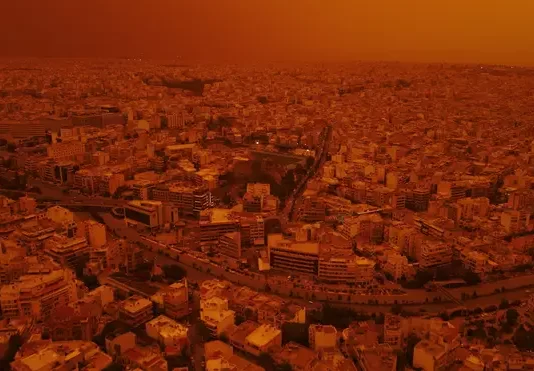 Extraordinary Sahara dust engulfs Greece Extraordinary Sahara dust engulfs Greece
